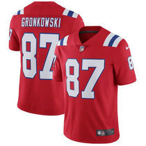 Youth Nike New England Patriots #87 Rob Gronkowski Red Vapor Untouchable Authentic Stitched NFL Jersey