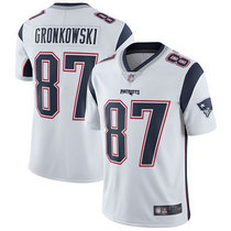 Youth Nike New England Patriots #87 Rob Gronkowski White Vapor Untouchable Limited Authentic Stitched NFL Jersey