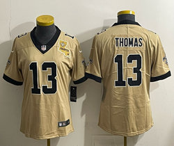 Youth Nike New Orleans Saints #13 Michael Thomas 2025 Golds Authentic Stitched NFL Jersey