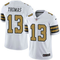 Youth Nike New Orleans Saints #13 Michael Thomas White Rush Authentic Stitched NFL Jersey