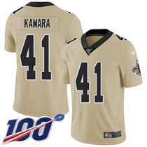 Youth Nike New Orleans Saints #41 Alvin Kamara 100th Season Inverted Legend Vapor Untouchable Authentic Stitched NFL jersey
