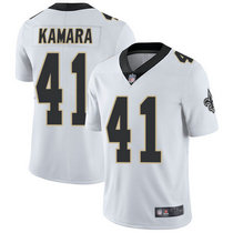 Youth Nike New Orleans Saints #41 Alvin Kamara White Vapor Untouchable Limited Authentic Stitched NFL Jersey