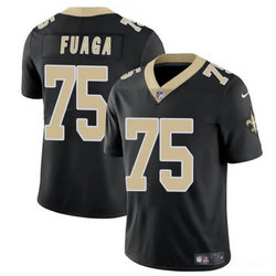 Youth Nike New Orleans Saints #75 Taliese Fuaga Black 2024 Draft Vapor Untouchable Football Jersey