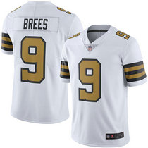 Youth Nike New Orleans Saints #9 Drew Brees White Rush Authentic Stitched NFL Jersey