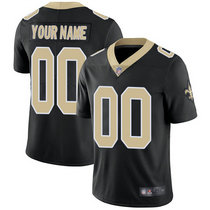 Youth Nike New Orleans Saints Customized Black Limited Vapor Untouchable Authentic Stitched NFL Jerseys