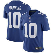 Youth Nike New York Giants #10 Eli Manning Blue Vapor Untouchable Limited Authentic Stitched NFL Jersey