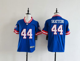 Youth Nike New York Giants #44 Cam Skattebo Blue Throwback NFL Jersey