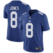 Youth Nike New York Giants #8 Daniel Jones Blue Vapor Untouchable Authentic stitched NFL jersey