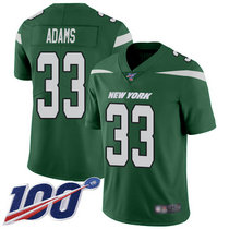 Youth Nike New York Jets #33 Jamal Adams 100th Season Green New Vapor Untouchable Limited Authentic Stitched NFL Jersey