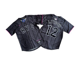 Youth Nike New York Mets #12 Francisco Lindor 2024 City Limited Authentic Stitched MLB Jersey