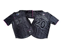 Youth Nike New York Mets #20 Pete Alonso 2024 City Limited Authentic Stitched MLB Jersey