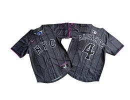 Youth Nike New York Mets #4 Francisco Alvarez 2024 City Limited Authentic Stitched MLB Jersey