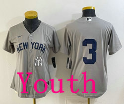 Youth Nike New York Yankees #3 Babe Ruth 2021 Field of Dreams no name MLB Jersey
