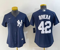 Youth Nike New York Yankees #42 Mariano Rivera Navy Game Authentic Stitched MLB Jersey