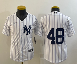 Youth Nike New York Yankees #48 Anthony Rizzo White Stitched MLB Jersey