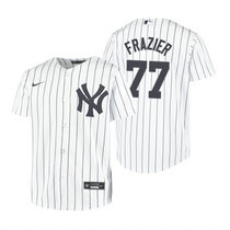 Youth Nike New York Yankees #77 Clint Frazier White Game Authentic Stitched MLB Jersey