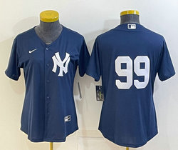 Youth Nike New York Yankees #99 Aaron Judge Navy Blue no name Authentic Stitched MLB Jersey