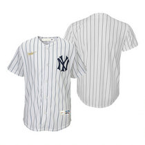 Youth Nike New York Yankees #Blank White Cooperstown Collection Game Authentic Stitched MLB Jersey