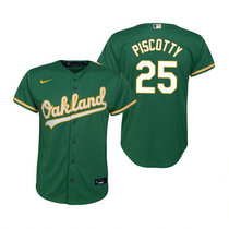 Youth Nike Oakland Athletics #25 Stephen Piscotty Green Game Authentic Stitched MLB Jersey