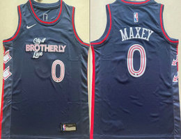 Youth Nike Philadelphia 76ers #0 Tyrese Maxey 2024 City Authentic Stitched NBA Jersey