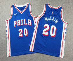 Youth Nike Philadelphia 76ers #20 Jared McCain Blue Authentic Stitched NBA Jersey
