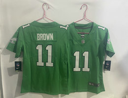 Youth Nike Philadelphia Eagles #11 A. J. Brown Throwback Vapor Untouchable Authentic Stitched NFL Jersey