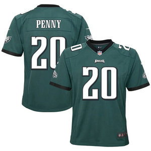 Youth Nike Philadelphia Eagles #20 Rashaad Penny Green Vapor Untouchable Authentic stitched NFL jersey.jpg