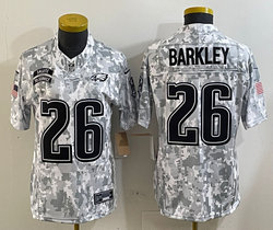 Youth Nike Philadelphia Eagles #26 Saquon Barkley 2024 Salute to Service NFL Jersey