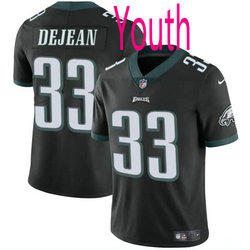 Youth Nike Philadelphia Eagles #33 Cooper DeJean Black 2024 Draft Vapor Untouchable Football Jersey