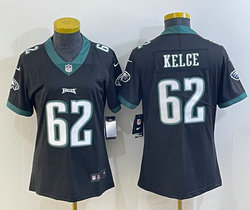 Youth Nike Philadelphia Eagles #62 Jason Kelce Black Authentic stitched NFL jersey