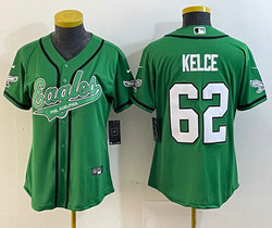 Youth Nike Philadelphia Eagles #62 Jason Kelce Green Joint 2(II) baseball jersey