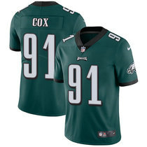 Youth Nike Philadelphia Eagles #91 Fletcher Cox Green Vapor Untouchable Limited Authentic Stitched NFL Jersey