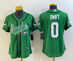 Youth Nike Philadelphia Eagles Blank Green Joint 2(II) baseball jersey