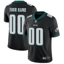 Youth Nike Philadelphia Eagles Customized Black Limited Vapor Untouchable Authentic Stitched NFL Jerseys