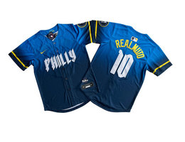 Youth Nike Philadelphia Phillies #10 J.T. Realmuto 2024 City Blue MLB Jersey
