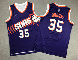 Youth Nike Phoenix Suns #35 Kevin Durant Purple Stitched NBA Jersey