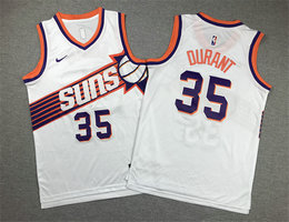 Youth Nike Phoenix Suns #35 Kevin Durant White Stitched NBA Jersey