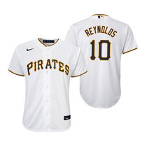 Youth Nike Pittsburgh Pirates #10 Bryan Reynolds White Game Authentic Stitched MLB Jersey