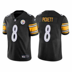 Youth Nike Pittsburgh Steelers #8 Kenny Pickett Black Vapor Untouchable Authentic Stitched NFL Jersey