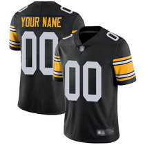 Youth Nike Pittsburgh Steelers Customized Black New Vapor Untouchable Authentic Stitched NFL Jerseys