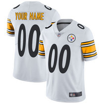 Youth Nike Pittsburgh Steelers Customized White Limited Vapor Untouchable Authentic Stitched NFL Jerseys
