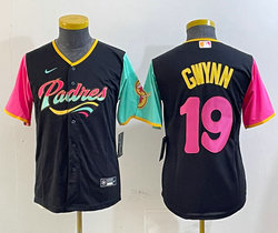Youth Nike San Diego Padres #19 Tony Gwynn Black 2022 City MLB Jersey