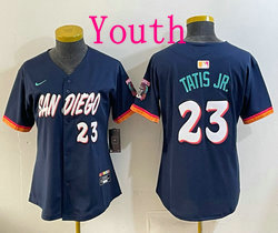 Youth Nike San Diego Padres #23 Fernando Tatis Jr. Obsidian 2026 City MLB Jersey