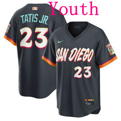 Youth Nike San Diego Padres #23 Fernando Tatis Jr. Obsidian 2026 City MLB Jersey