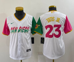 Youth Nike San Diego Padres #23 Fernando Tatis Jr White 2022 City Authentic Stitched MLB Jersey