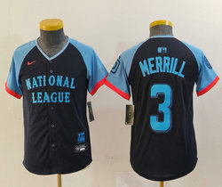 Youth Nike San Diego Padres #3 Jackson Merrill 2024 All Star MLB Jersey