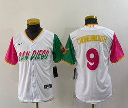 Youth Nike San Diego Padres #9 Jake Cronenworth White 2022 City Game Authentic Stitched MLB Jersey