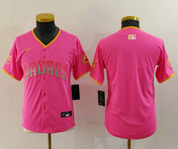 Youth Nike San Diego Padres Blank Pink Joint Authentic Stitched MLB Jersey