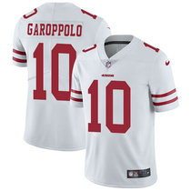 Youth Nike San Francisco 49ers #10 Jimmy Garoppolo White Vapor Untouchable With Team Patch Authentic Stitched NFL Jersey