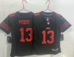 Youth Nike San Francisco 49ers #13 Brock Purdy Black Vapor Untouchable Authentic stitched NFL jersey